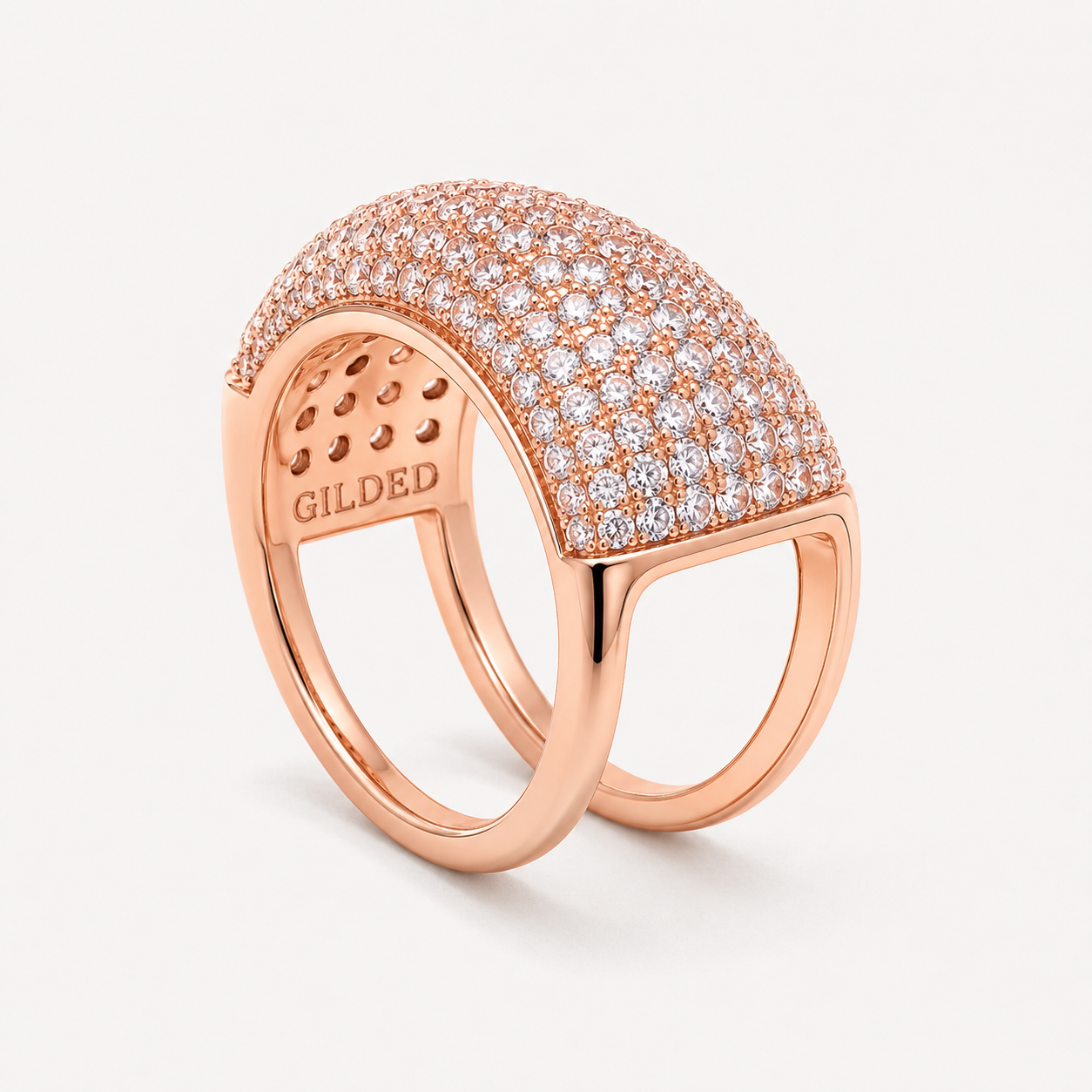 The Gilded Cover™ — Rose Gold Pavé