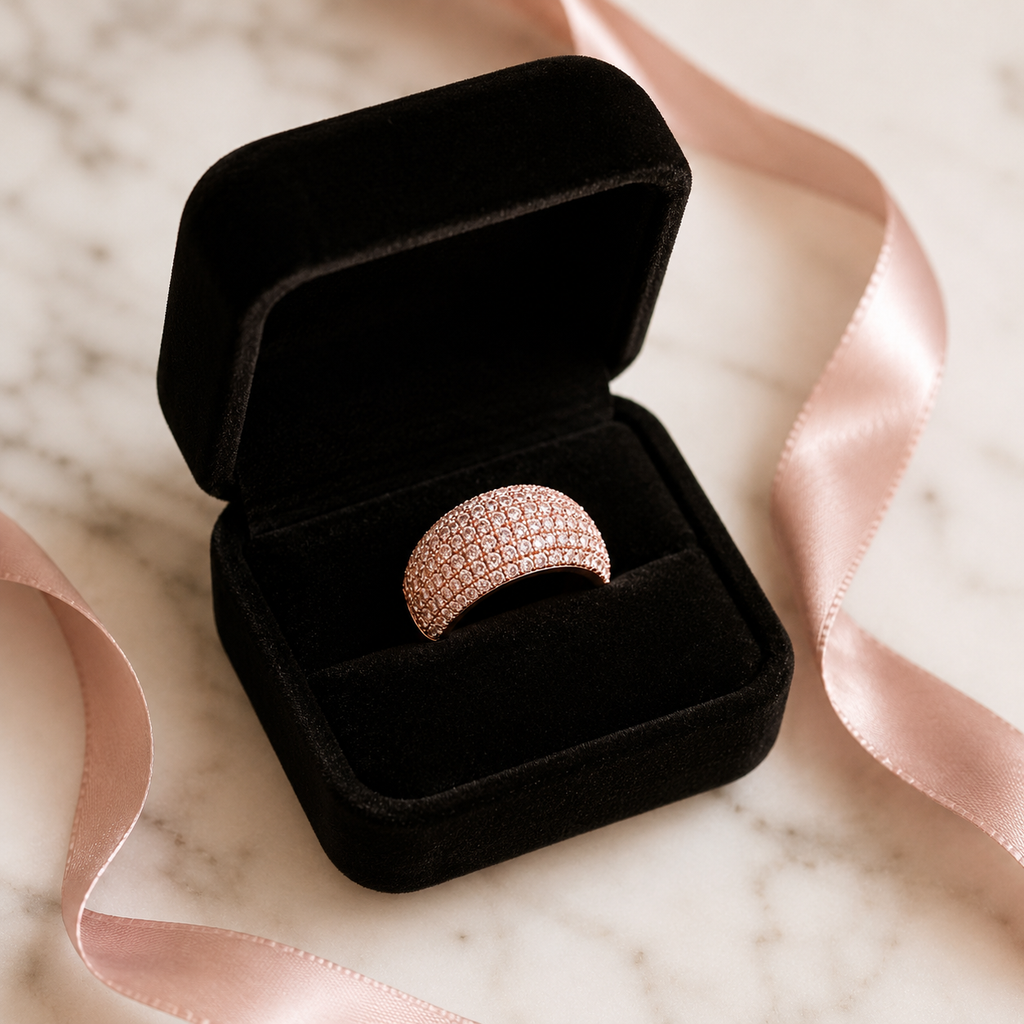 The Gilded Cover™ — Rose Gold Pavé