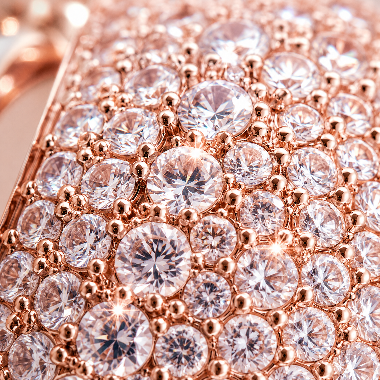 The Gilded Cover™ — Rose Gold Pavé